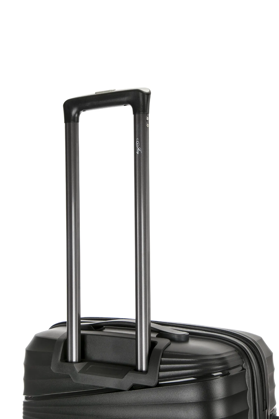 Vayaa 02 Black Luggage Set: Durable & Secure PP Trolley with 7-Year Warranty