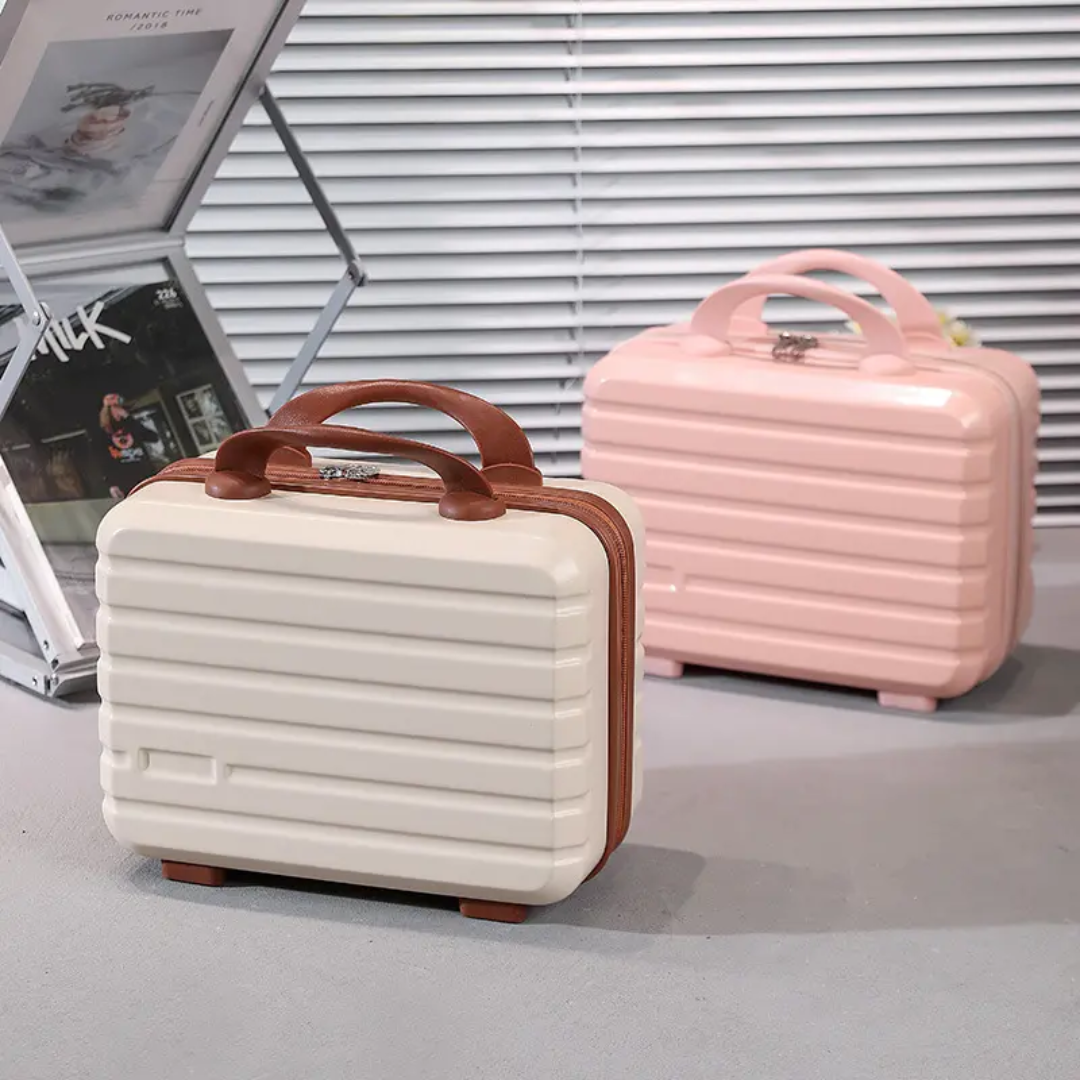 Durable Peach PP Hard Case Vanity Box | Travel Carry-On 03