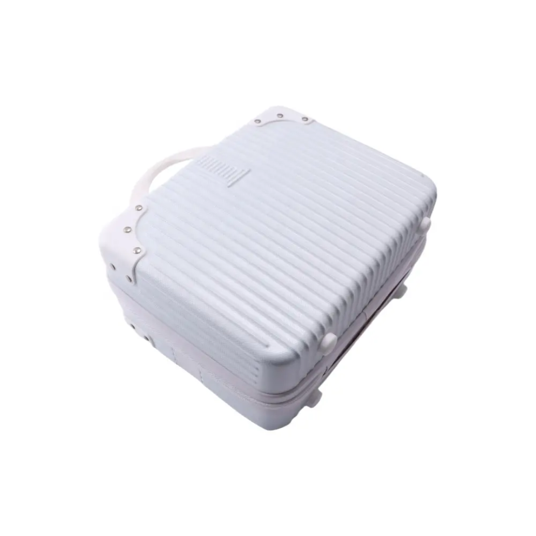 Durable Dreamy White PP Hard Case Vanity Box | Travel Carry-On 01