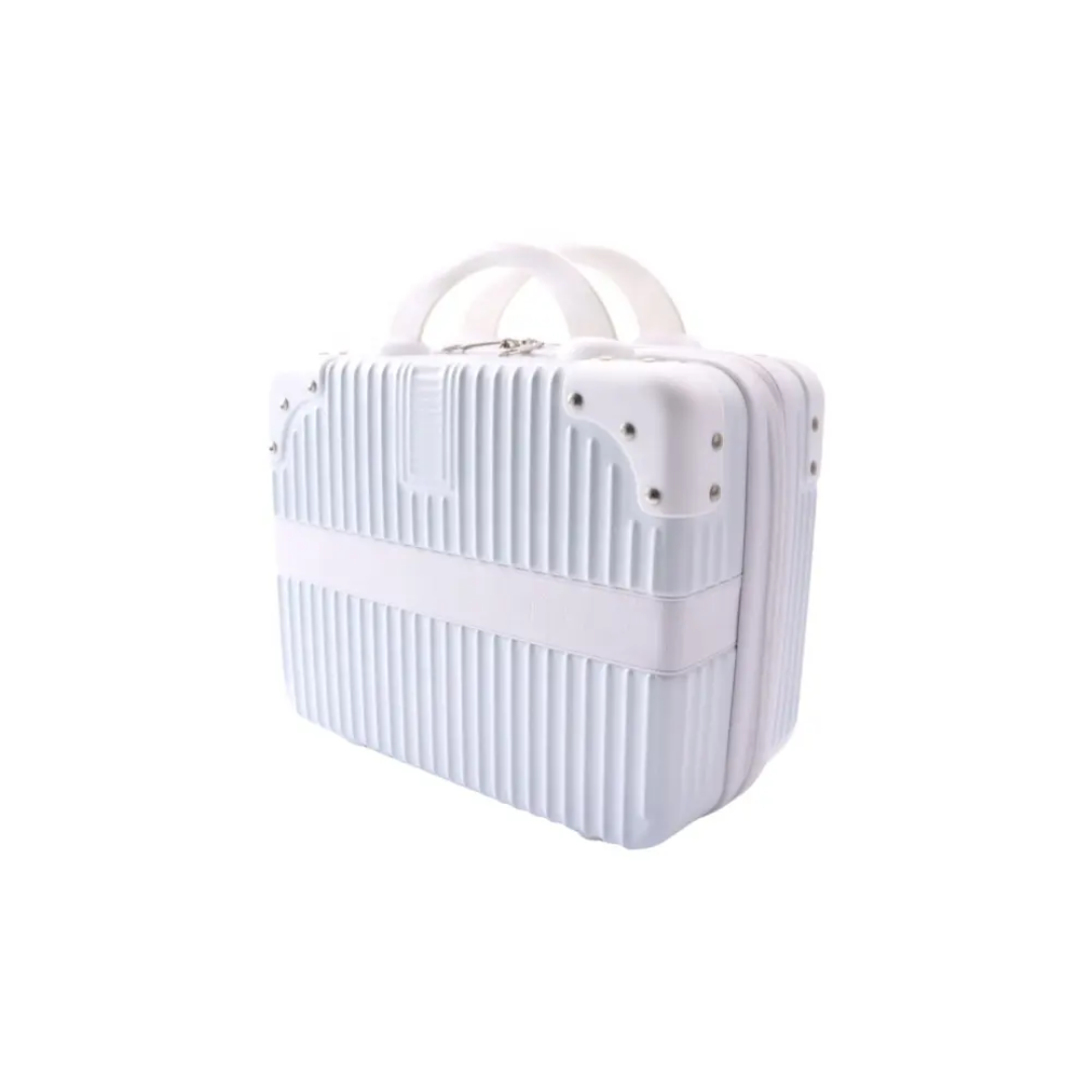 Durable Dreamy White PP Hard Case Vanity Box | Travel Carry-On 01