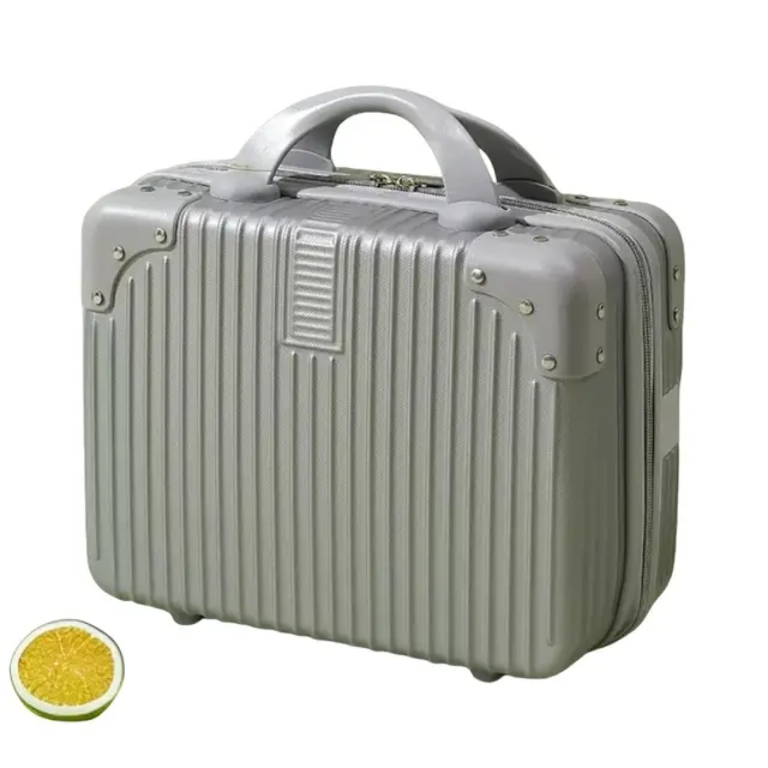 Durable Midnight Silver PP Hard Case Vanity Box | Travel Carry-On 01