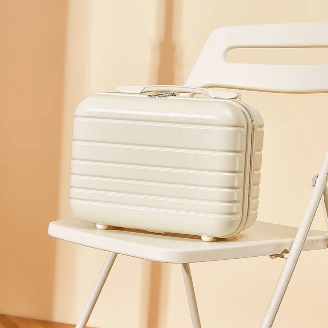Durable White PP Hard Case Vanity Box | Travel Carry-On 03