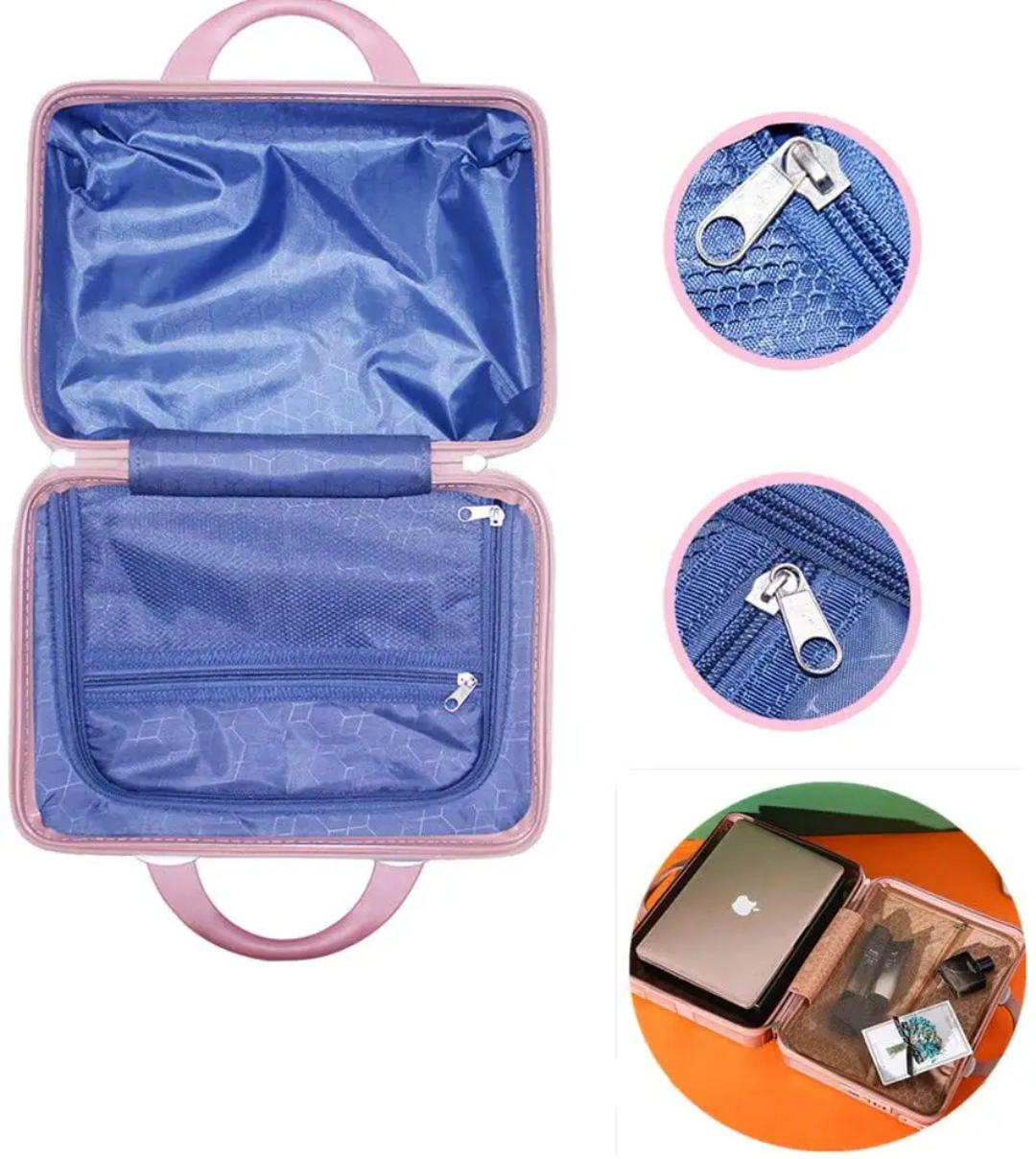 Durable Midnight Silver PP Hard Case Vanity Box | Travel Carry-On 01