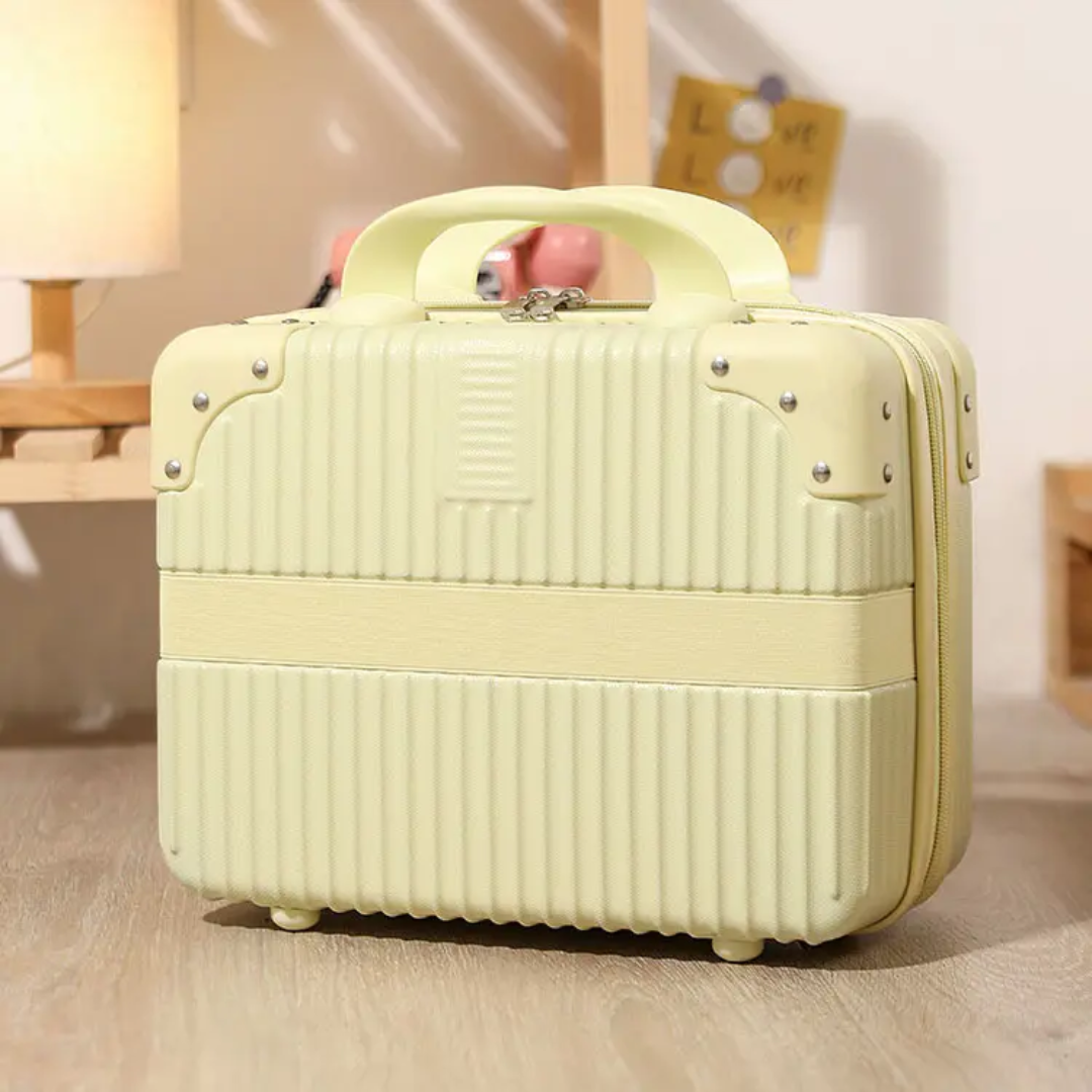 Durable Mint Green PP Hard Case Vanity Box | Travel Carry-On 01