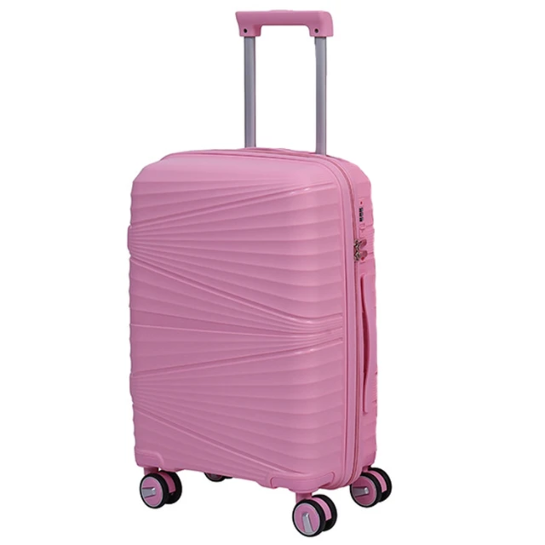Vayaa 02 Pink Luggage 28 Inch Large Size : Durable & Secure PP Trolley with 7-Year Warranty