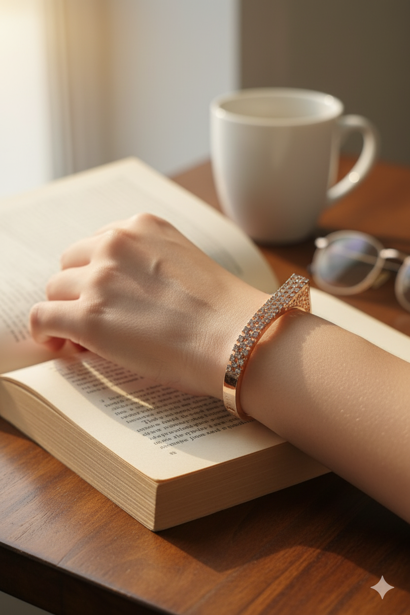 Premium Anti Tarnish Designer Adjustable Bracelet Rose Gold