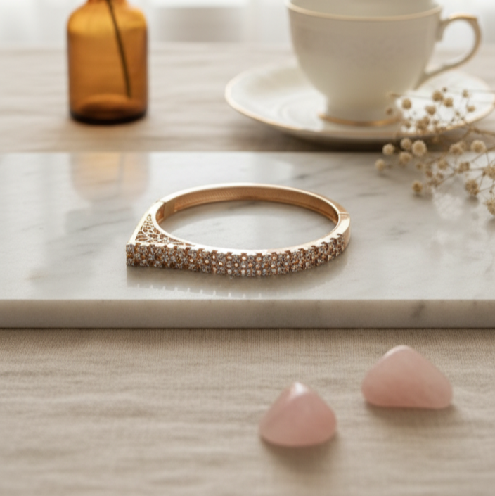 Premium Anti Tarnish Designer Adjustable Bracelet Rose Gold