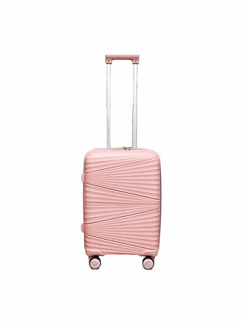 Vayaa 02 Rose Gold Luggage Set: Durable & Secure PP Trolley with 7-Year Warranty