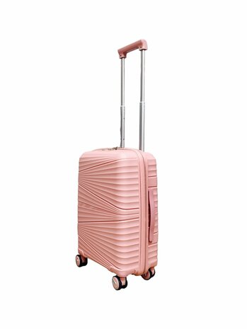 Vayaa 02 Rose Gold Luggage Set: Durable & Secure PP Trolley with 7-Year Warranty