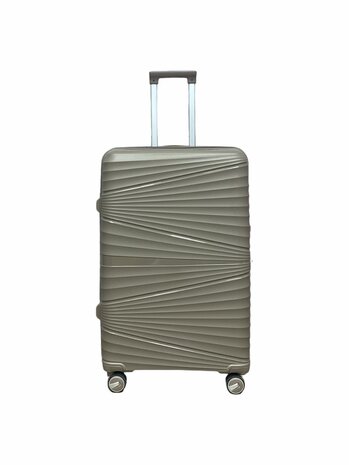 Vayaa 02 Coffee Luggage Set: Durable & Secure PP Trolley with 7-Year Warranty