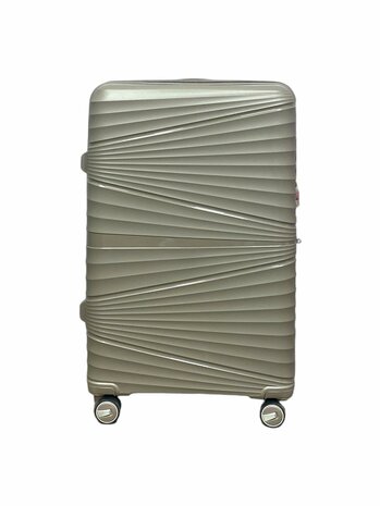 Vayaa 02 Coffee Luggage Set: Durable & Secure PP Trolley with 7-Year Warranty