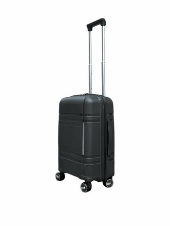 Vayaa 01 Black Luggage Set: Durable & Secure PP Trolley with 7-Year Warranty
