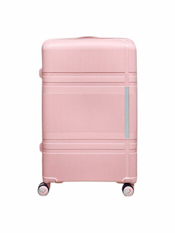 Vayaa 01 Rose Gold Luggage 28 Inch Large Size : Durable & Secure PP Trolley with 7-Year Warranty