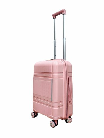 Vayaa 01 Rose Gold Luggage Set: Durable & Secure PP Trolley with 7-Year Warranty