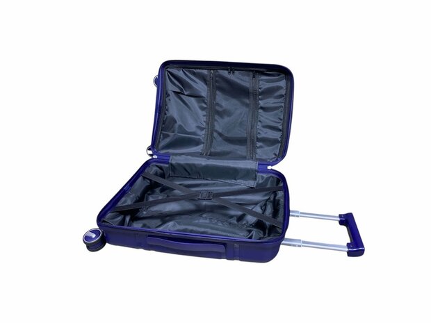 Vayaa 01 Blue Luggage Set: Durable & Secure PP Trolley with 7-Year Warranty