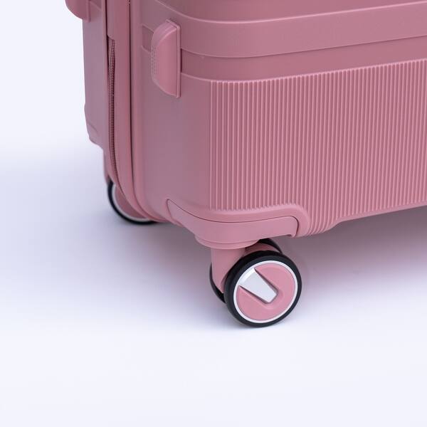Vayaa 01 Rose Gold Luggage Set: Durable & Secure PP Trolley with 7-Year Warranty
