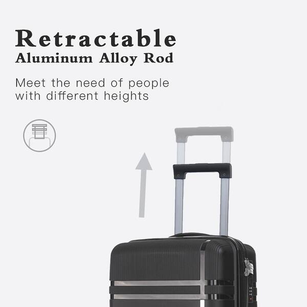 Vayaa 01 Black Luggage Set: Durable & Secure PP Trolley with 7-Year Warranty