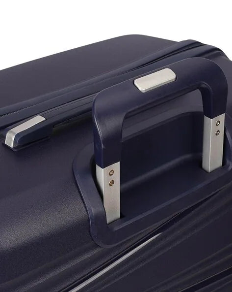 Vayaa 02 Dark Blue Luggage Set: Durable & Secure PP Trolley with 7-Year Warranty
