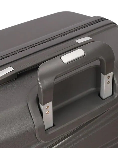 Vayaa 02 Dark Grey Luggage Set: Durable & Secure PP Trolley with 7-Year Warranty
