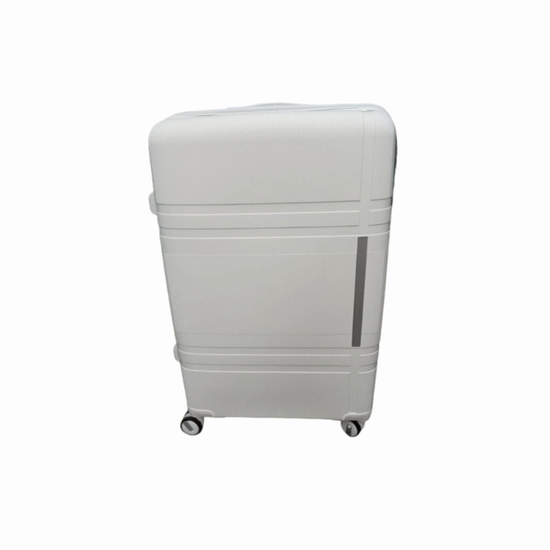 Vayaa 01 White Luggage Set: Durable & Secure PP Trolley with 7-Year Warranty