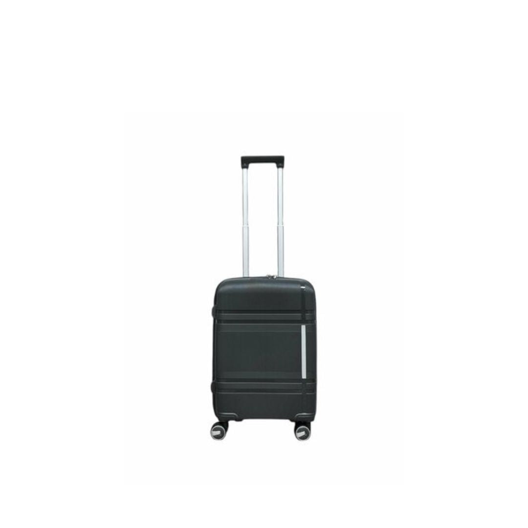 Vayaa 01 Black Luggage 20 Inch Small Size : Durable & Secure PP Trolley with 7-Year Warranty