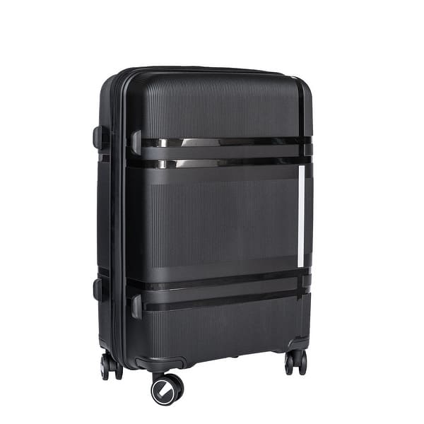Vayaa 01 Black Luggage Set: Durable & Secure PP Trolley with 7-Year Warranty