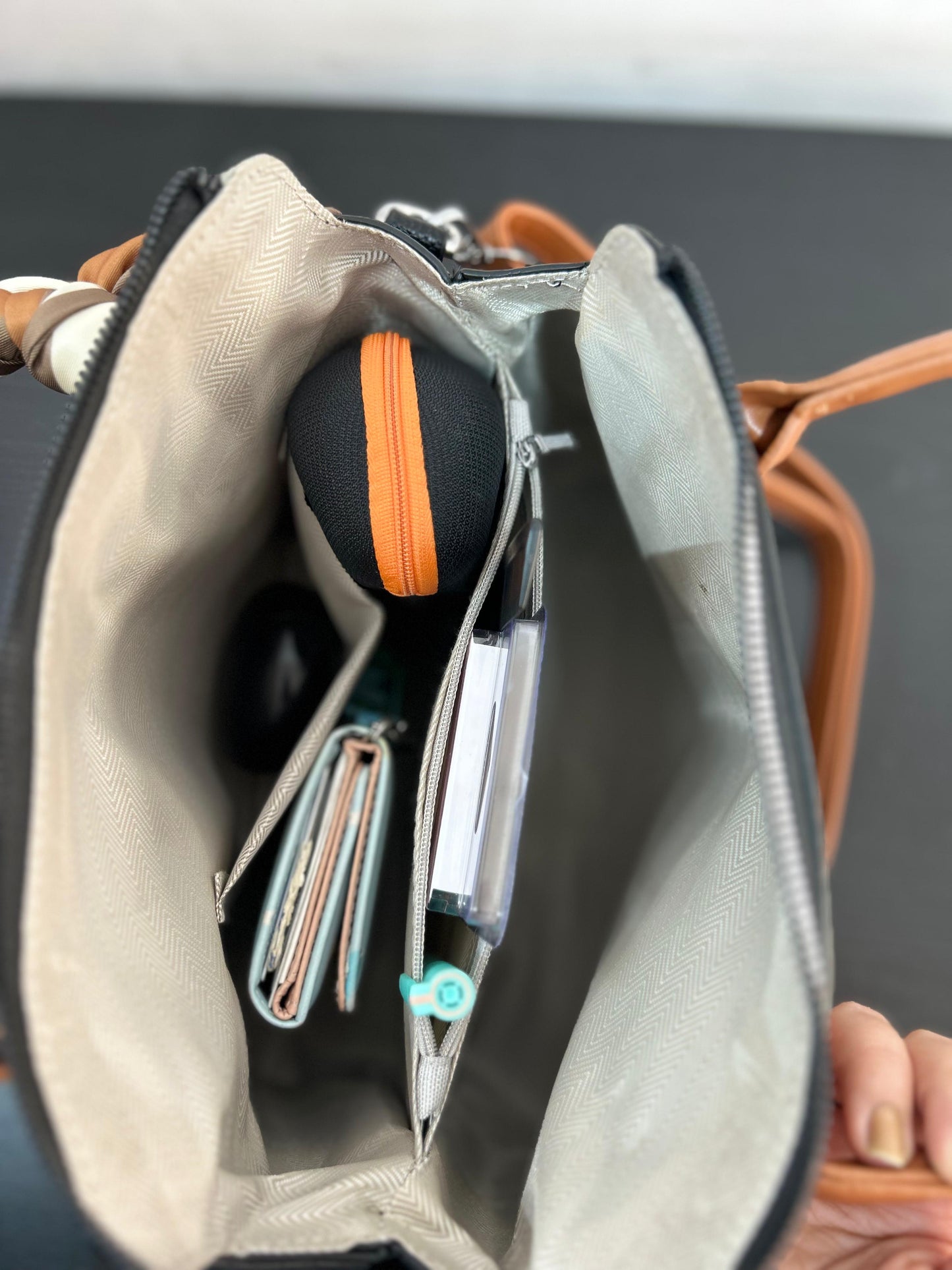 Versatile & Vegan: The Detachable Scarf Handbag White