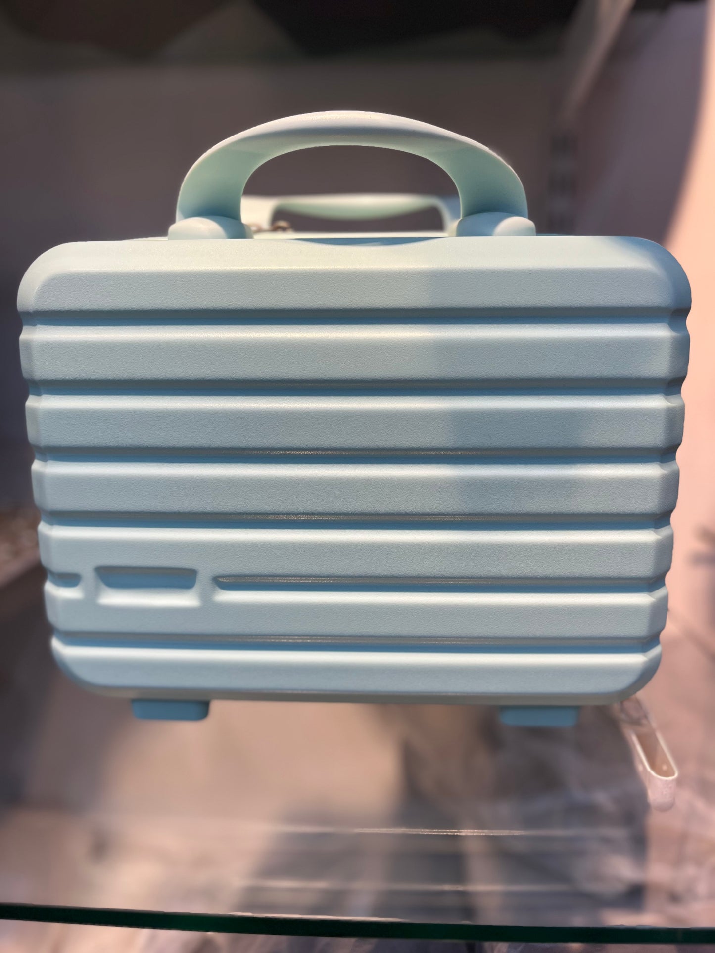 Durable Blue PP Hard Case Vanity Box | Travel Carry-On 03