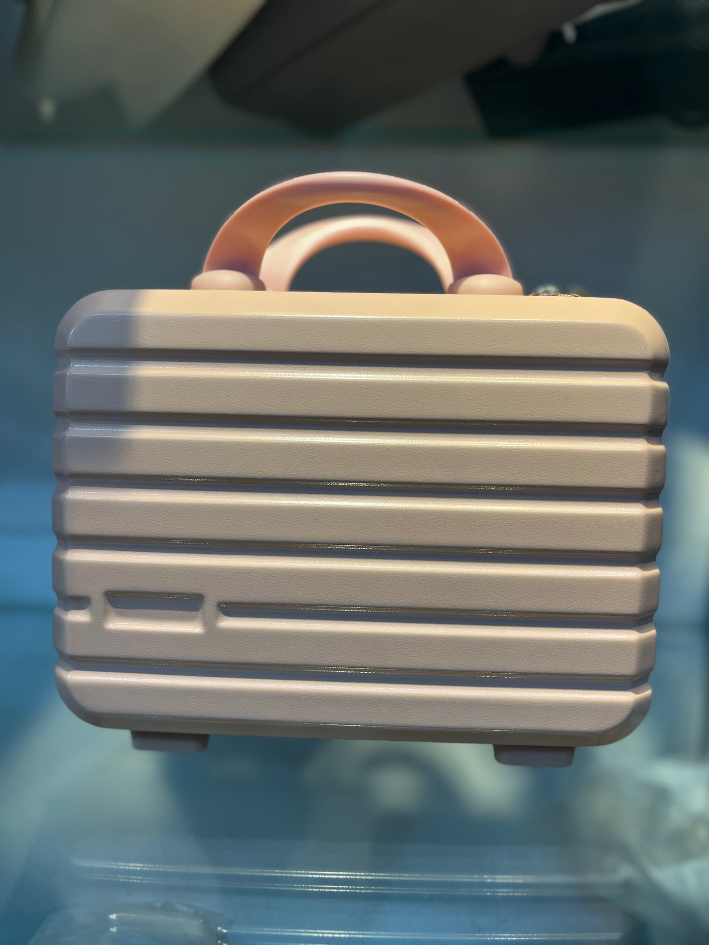 Durable Peach PP Hard Case Vanity Box | Travel Carry-On 03
