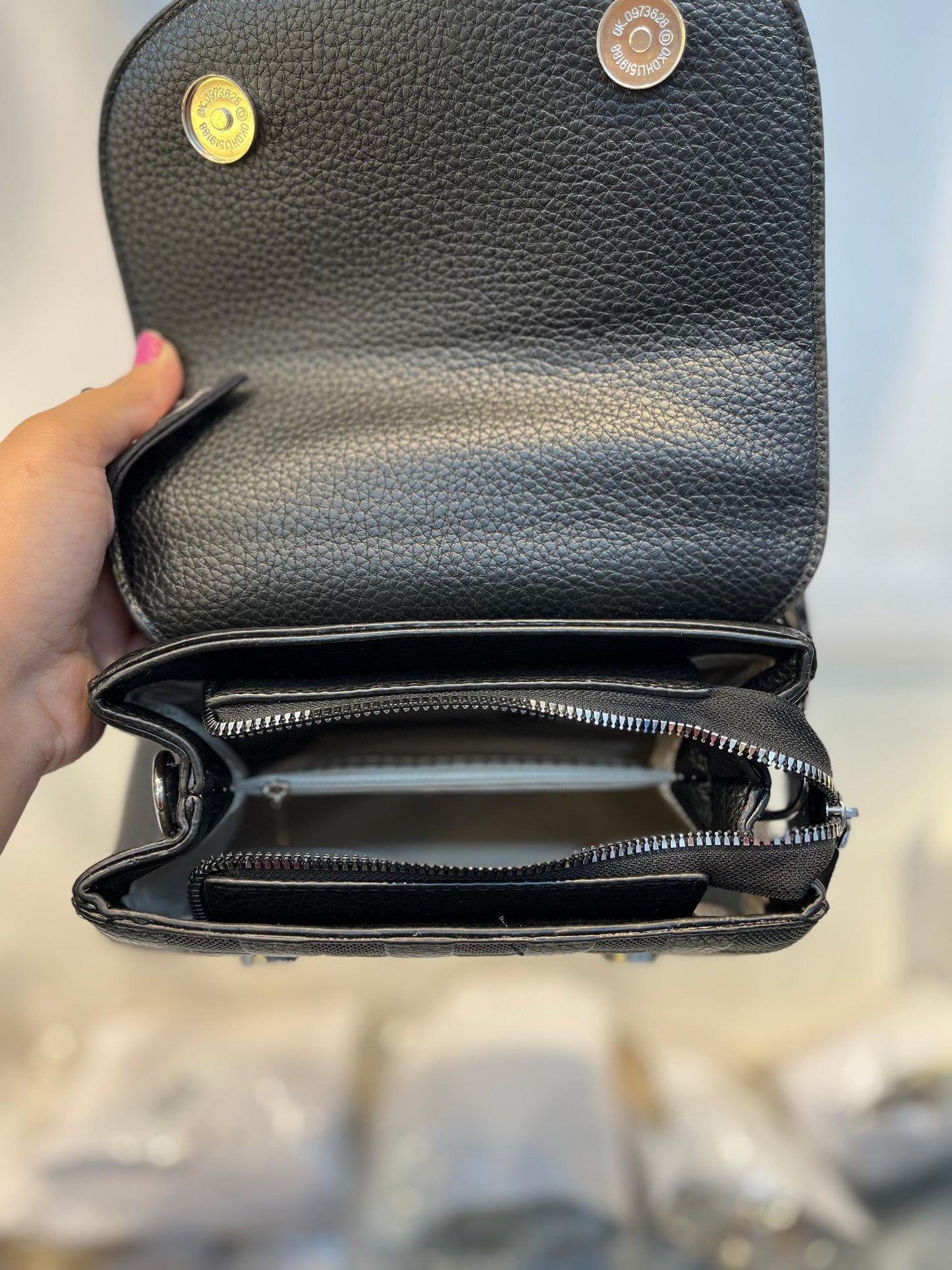 Elegant Black Faux Leather Top Handle Bag with Scarf Accent - Perfect for a Fashionable Look
