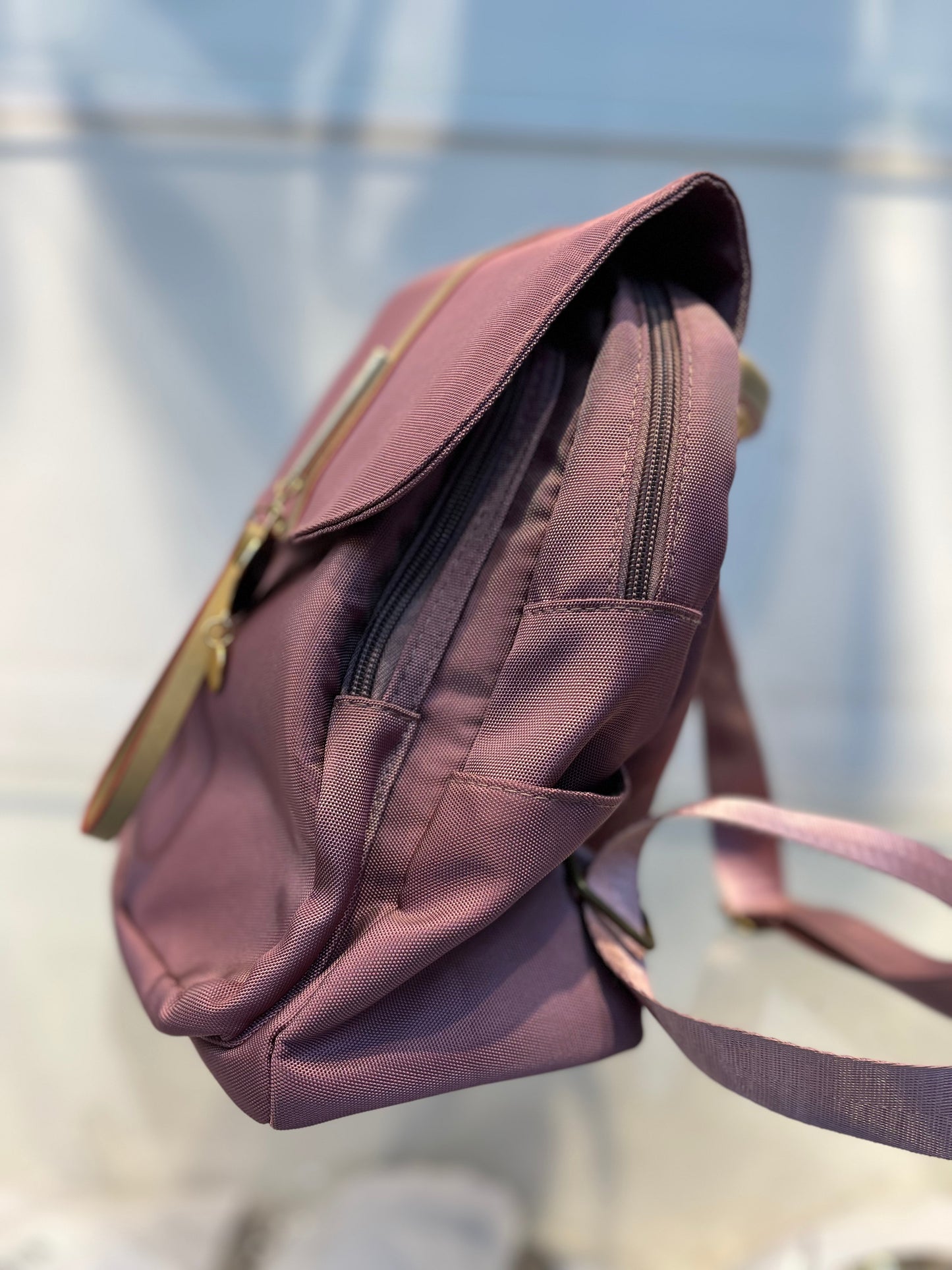 Charming Pink Backpack with Cat Charm for Women