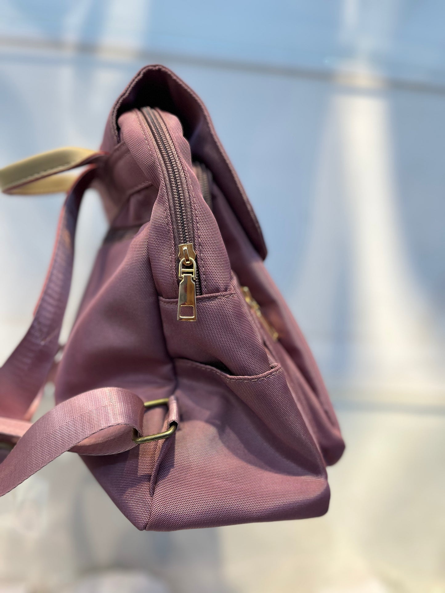 Charming Pink Backpack with Cat Charm for Women