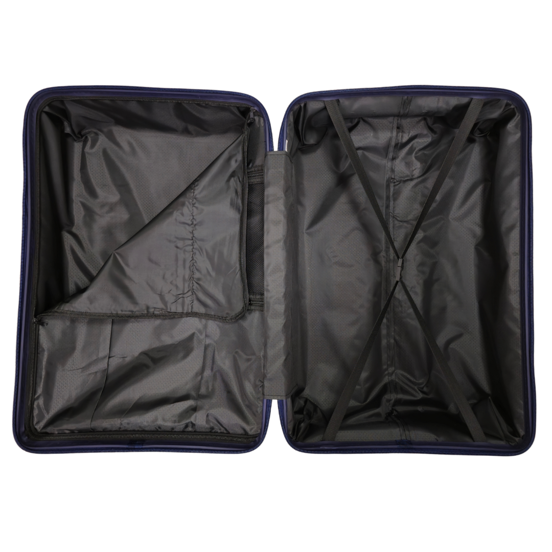 Vayaa 02 White Luggage Set: Durable & Secure PP Trolley with 7-Year Warranty