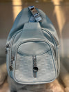 Premium Soft Vegan Leather Chest Bag – Serene Sky Blue Crossbody Sling for Travel & Daily Wear