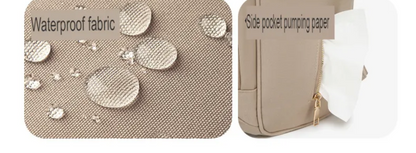 Luxe Imported Satin Water-Resistant Commuter Backpack with Thermal & Smart Storage Beige