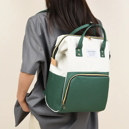 Luxe Mommy Bag Green |The Motherhood Companion