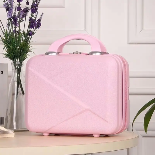 Durable Pink PP Hard Case Vanity Box | Travel Carry-On 02