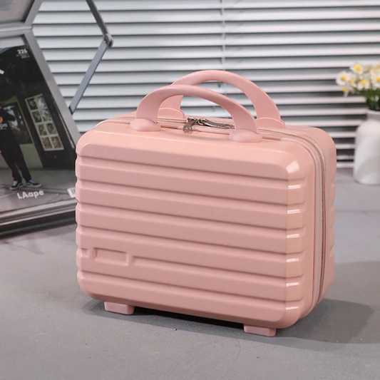 Durable Peach PP Hard Case Vanity Box | Travel Carry-On 03