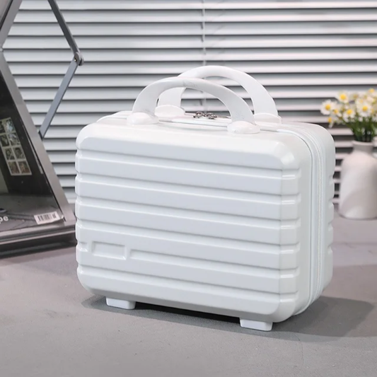 Durable White PP Hard Case Vanity Box | Travel Carry-On 03