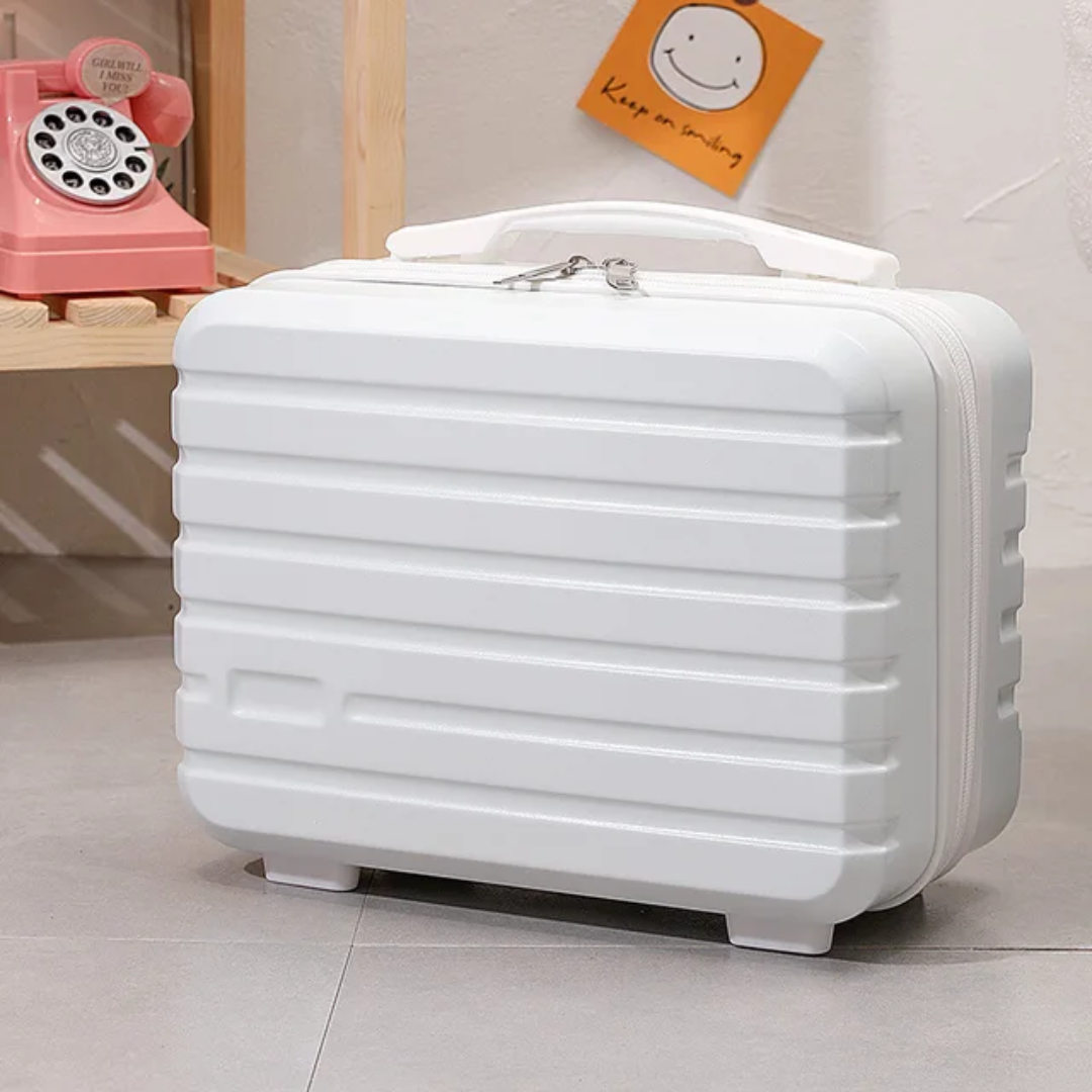 Durable White PP Hard Case Vanity Box | Travel Carry-On 03