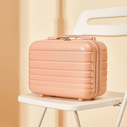 Durable Peach PP Hard Case Vanity Box | Travel Carry-On 03