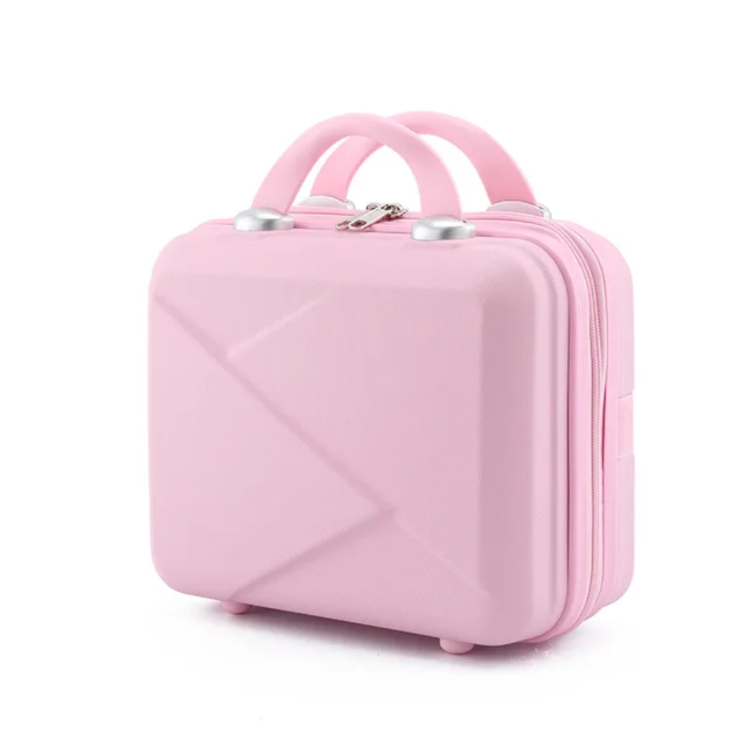 Durable Pink PP Hard Case Vanity Box | Travel Carry-On 02