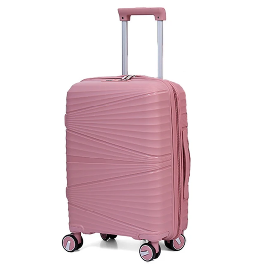 Vayaa 02  Rose Gold Luggage 28 Inch Large Size : Durable & Secure PP Trolley with 7-Year Warranty