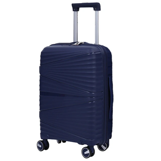 Vayaa 02  Dark Blue Luggage 28 Inch Large Size : Durable & Secure PP Trolley with 7-Year Warranty