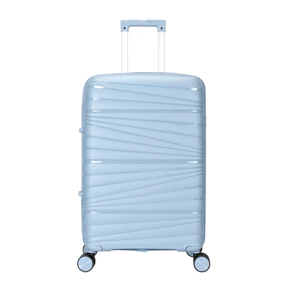 Vayaa 02 Steel Grey Luggage Set: Durable & Secure PP Trolley with 7-Year Warranty