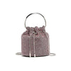 Dazzling Rose Gold Rhinestone Potli Clutch Bag with Kada Handle & Sling