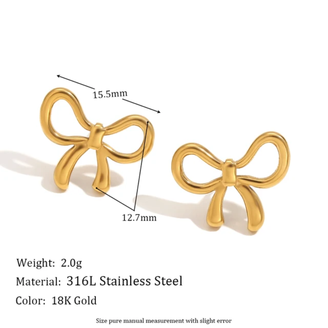 Aura Bow | Premium Korean-Inspired Pendant & Earrings Set