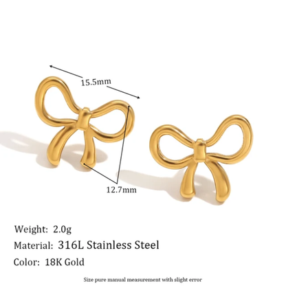 Aura Bow | Premium Korean-Inspired Pendant & Earrings Set