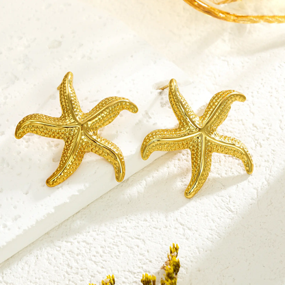 Ocean Muse | Premium Korean-Inspired Starfish Pendant & Earrings Set