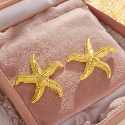 Ocean Muse | Premium Korean-Inspired Starfish Pendant & Earrings Set
